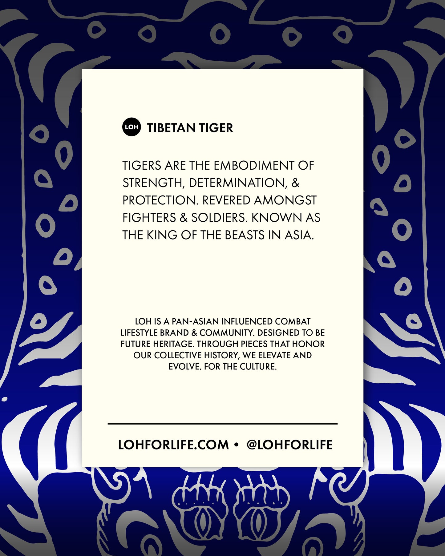 Blue Tibetan Tiger Gold Hoop Earrings • Kpop Demon Hunters Derpy Tiger