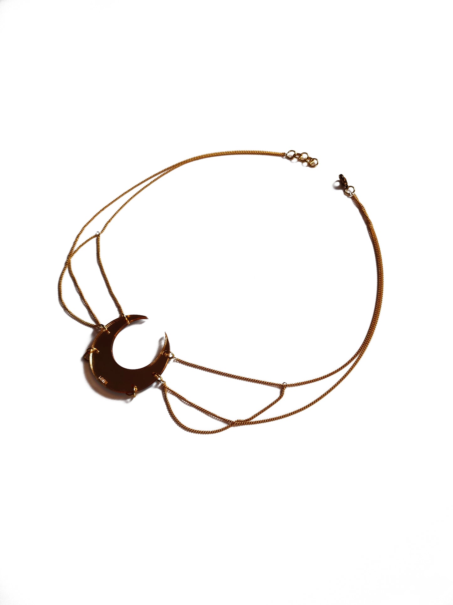 LUNA • Crescent Moon Head Piece Circlet • Festival Wear • Witch Accessory