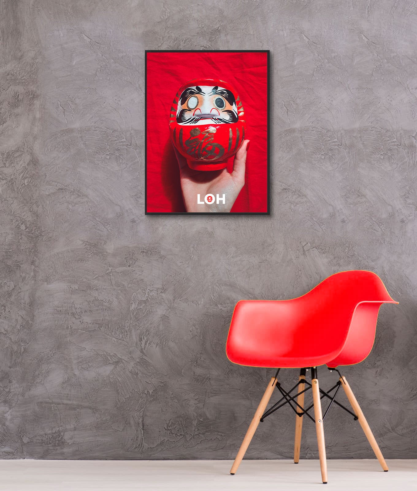 Japanese Asian Artwork • Daruma Poster A3