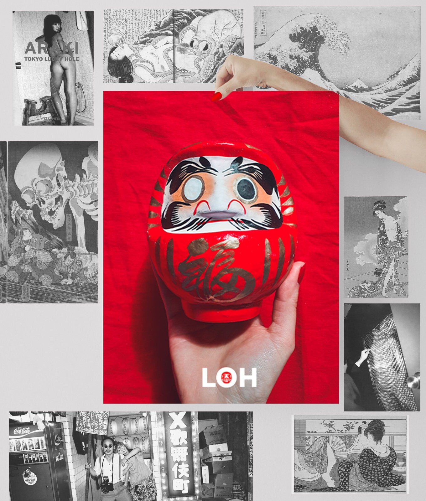 Japanese Asian Artwork • Daruma Poster A3