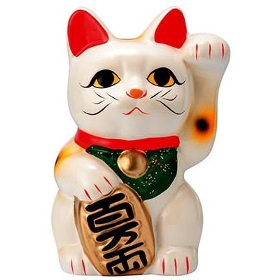 Rope Bell Choker • Maneki Neko • GOLD / SILVER & Red or Black • Magnetic • Adjustable • With Velvet Gift Bag • LOH