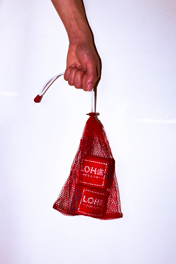 Asian Style Cotton Boxing Hand Wraps for Muay Thai & Kickboxing • Red & Blue Dragon Scales Print • Seigaiha wave sea pattern