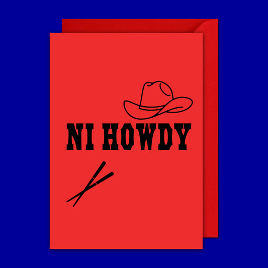 NI HOWDY Novelty Card for Lunar New Year Chinese New Year