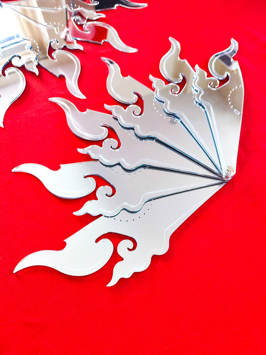DECORATIVE FAN • Mirror Weapons Fan • Made To Order