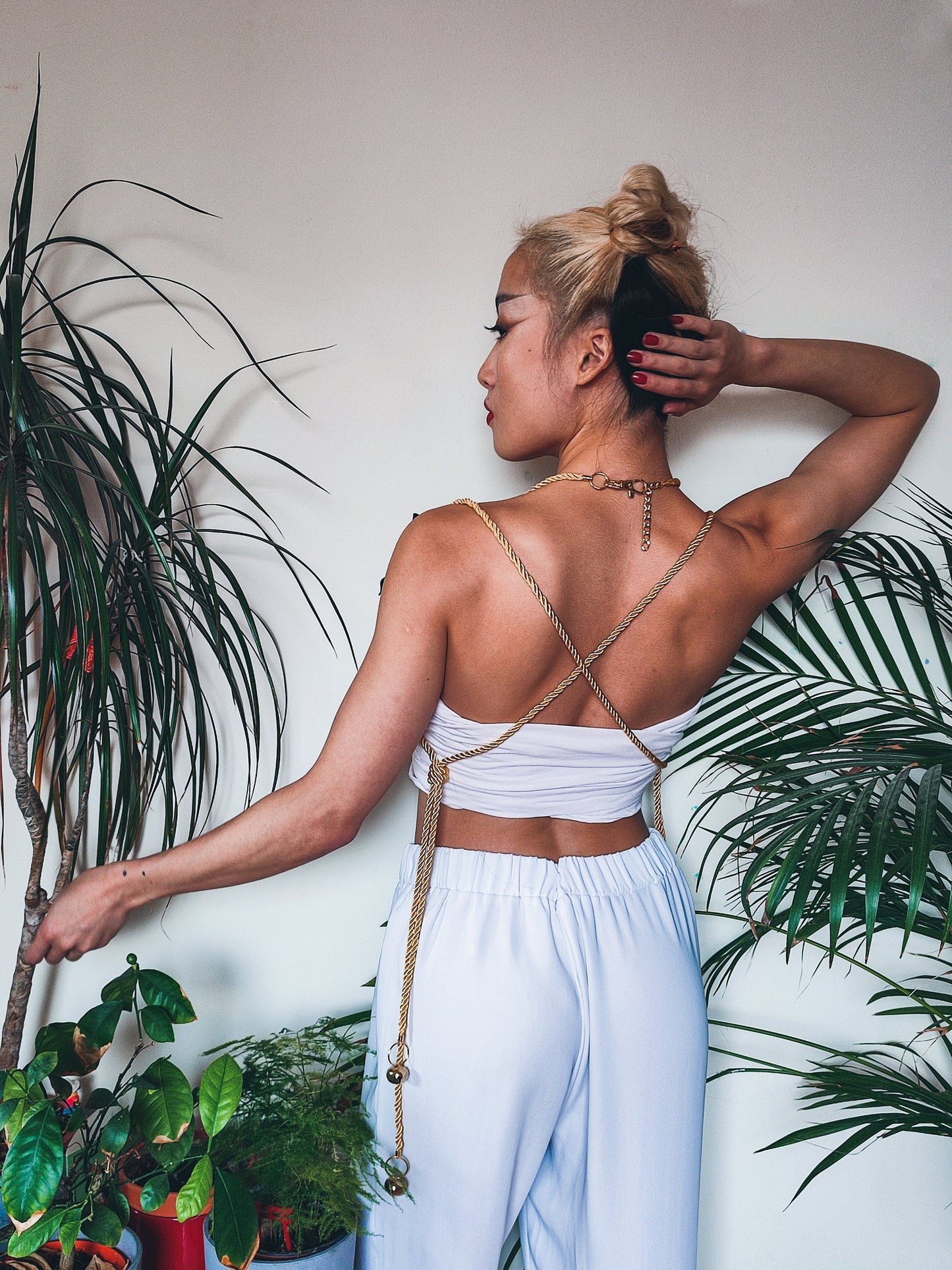 Tiger Harness • Genuine Leather gold black • Regal Military Inspired • Festival Halloween Fetishwear • LOH