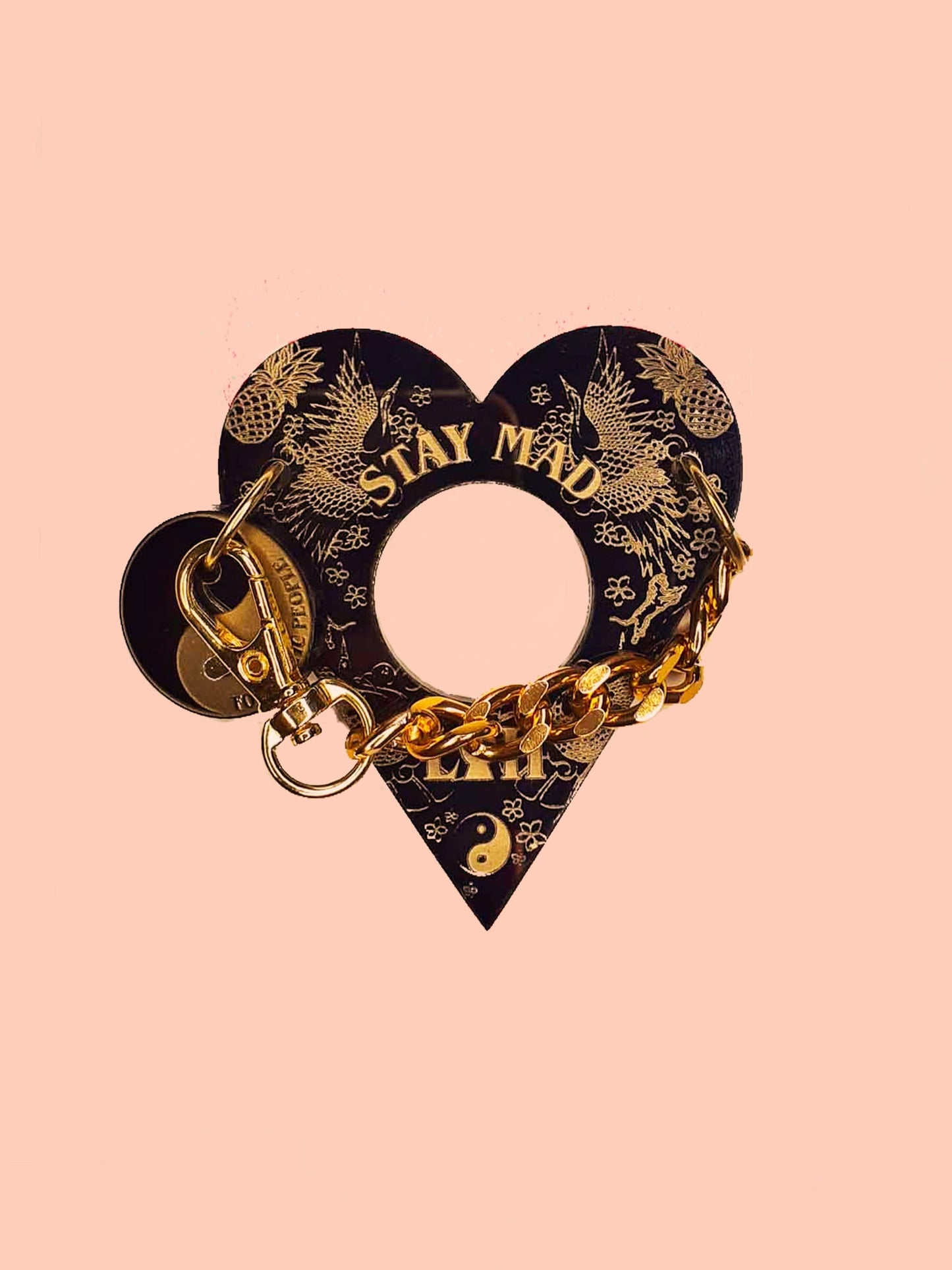 STAY MAD Heart Keychain • 'To the baddest bitch I know' • Best Friend Gift • LOH